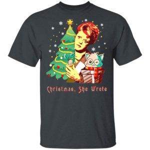 Angela Lansbury Christmas She Wrote Shirt, Long Sleeve