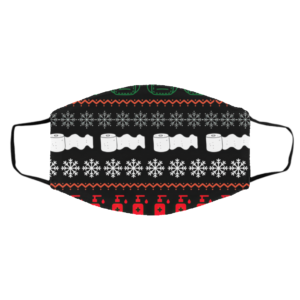 Ugly Christmas Print Face Mask