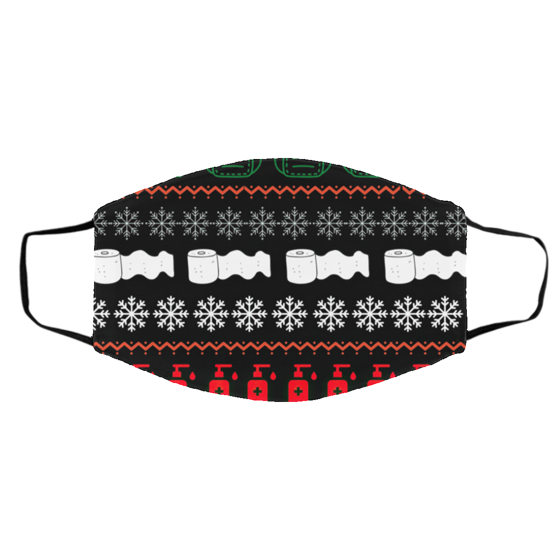 Ugly Christmas Print Face Mask Ugly Christmas Print Face Mask