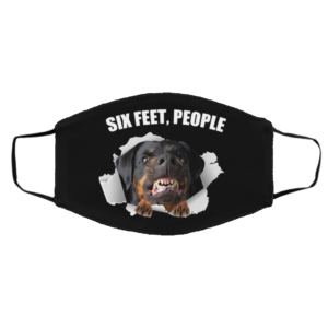 Rottweiler-Six Feet, People Face Mask