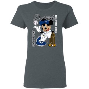 Mickey Mouse LA Dodgers 2020 World Series Champions Shirt