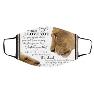 Lion To My Amazing Son Never Forget How Much I Love You Face Mask