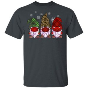 Quarantine Christmas Gnomes Wearing Mask Buffalo Plaid Shirt, Long Sleeve