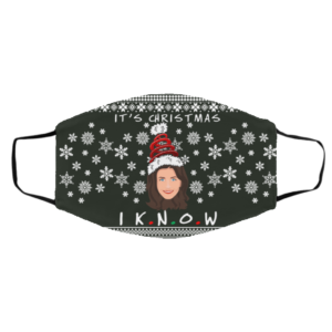 It’s Christmas I KNOW Monica Geller Ugly Christmas Face Mask