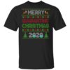 Peace love Merry Christmas 2020 quarantine gnome mask Shirt, Long Sleeve