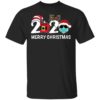 Merry Christ-Mask Santa Golden Retriever Wearing Mask Shirt