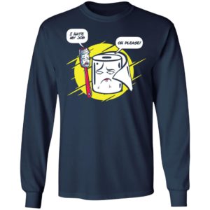 Funny Toothbrush Toilet Paper Humorous Conversation Gift Long Sleeve Shirt