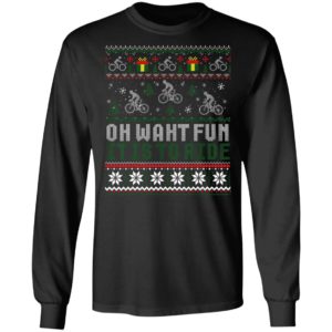 Cycling Bicycle Bike Cyclist Ugly Christmas Xmas Sweater TShirt