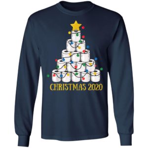 Christmas Tree Toilet Paper Merry Quarantine Shirt, Long Sleeve
