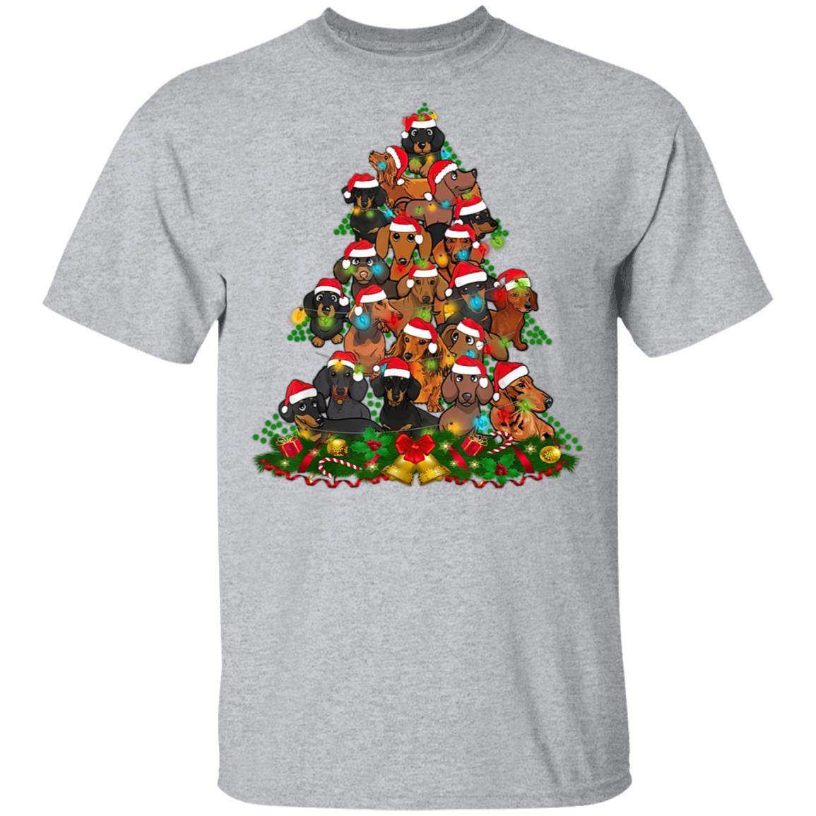 Dachshund Xmas Tree Dachshunds Christmas Tree Shirt