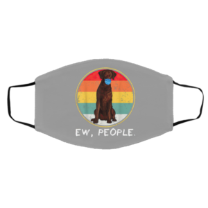 Ew People Curly-Coated Retriever Dog Wearing Face Mask