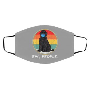 Ew People Black Russian Terrier Dog Wearing Face Mask