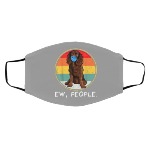 Ew People American Water Spaniel Dog Wearing Face Mask