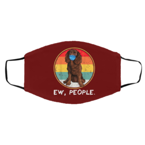 Ew People American Water Spaniel Dog Wearing Face Mask
