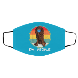 Ew People American Water Spaniel Dog Wearing Face Mask