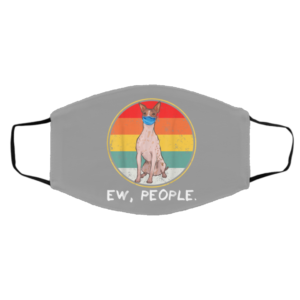 Ew People American Hairless Terrier Dog Wearing Face Mask