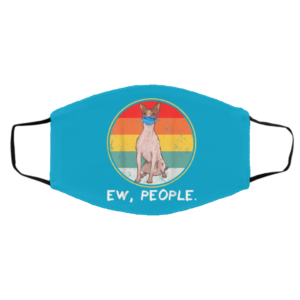 Ew People American Hairless Terrier Dog Wearing Face Mask