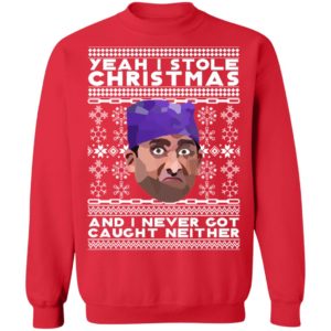 Yeah I Stole Christmas And I Never Got Caught Neither Prison Mike Ugly Christmas Sweater