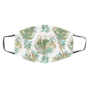 Sweet Cactus Plant Face Mask Washable Reusable