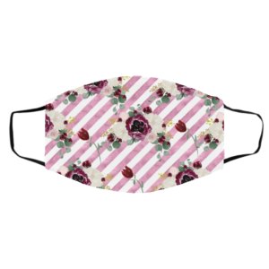 Hot Plum Flowers Face Mask Washable Reusable