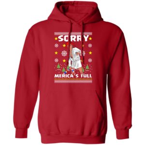 Sorry Merica's Full - Trump Vacation Parody Ugly Christmas Sweater