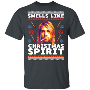 Smells Like Christmas Spirit Kurt Cobain Ugly Christmas Sweater