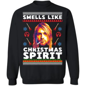 Smells Like Christmas Spirit Kurt Cobain Ugly Christmas Sweater