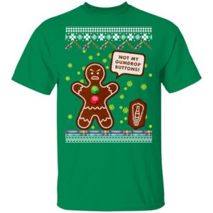 Not My Gumdrop Buttons Gingerbread Man Ugly Christmas Sweater