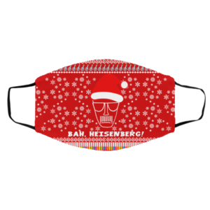 Bah, Heisenberg Humbug Walter Ugly Christmas Face Mask
