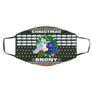 Christmas Brony Ugly Christmas Face Mask