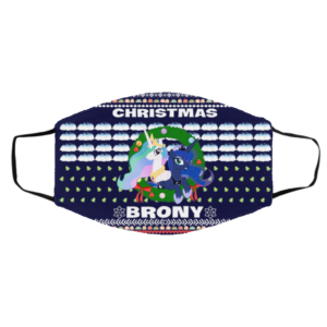 Christmas Brony Ugly Christmas Face Mask