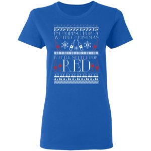 I'm Hoping For A White Christmas But I'll Settle For Red Funny Wine Ugly Christmas Sweater