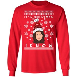 Monica Geller It's Christmas I KNOW Ugly Christmas Sweater
