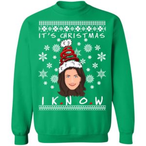 Monica Geller It's Christmas I KNOW Ugly Christmas Sweater