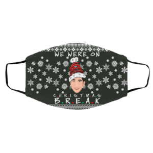 We Were On Christmas Break Ross Geller Ugly Christmas Face Mask