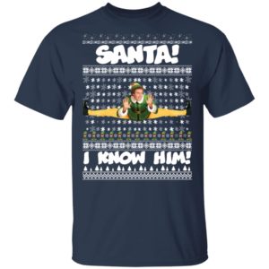 Santa I Know Him Buddy Elf Ugly Christmas Sweater