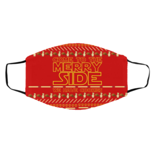 Stars Wars Come To The Merry Side We Have Cookies Ugly Christmas Face Mask