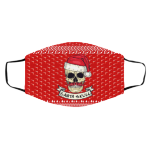 Santa Skull Ugly Christmas Face Mask
