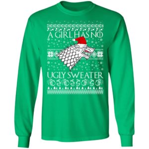 A Girl Has No Ugly Sweater Arya Stark GoT Ugly Christmas Sweater