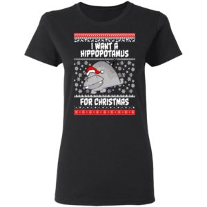 I Want A Hippopotamus For Christmas Ugly Christmas Sweater