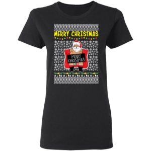 Merry Christmas Santa Claus Exposing Himself Ugly Christmas Sweater