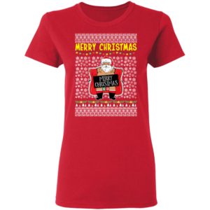 Merry Christmas Santa Claus Exposing Himself Ugly Christmas Sweater