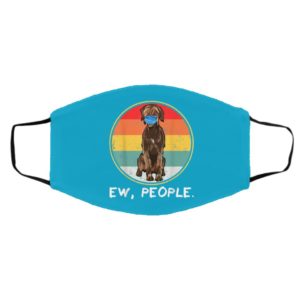 Ew People Wirehaired Pointing Griffon Dog Wearing Face Mask