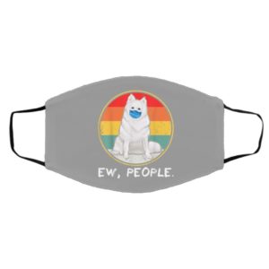 Vintage Ew People American Eskimo Dog Dog Wearing Face Mask