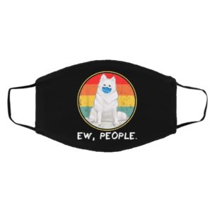 Vintage Ew People American Eskimo Dog Dog Wearing Face Mask