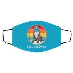 Ew People Staffordshire Bull Terrier Dog Wearing Face Mask