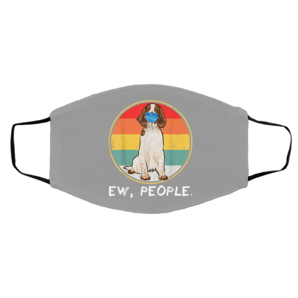 Ew People Welsh Springer Spaniel Dog Wearing Face Mask Ew People Welsh Springer Spaniel Dog Wearing Face Mask