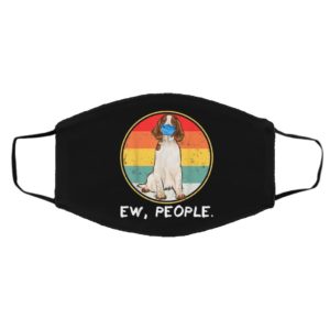 Ew People Welsh Springer Spaniel Dog Wearing Face Mask