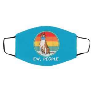 Ew People USA Staffordshire Terrier Dog Wearing Face Mask