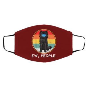 Vintage Ew People Affenpinscher Dog Wearing Face Mask
